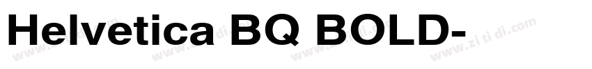 Helvetica BQ BOLD字体转换